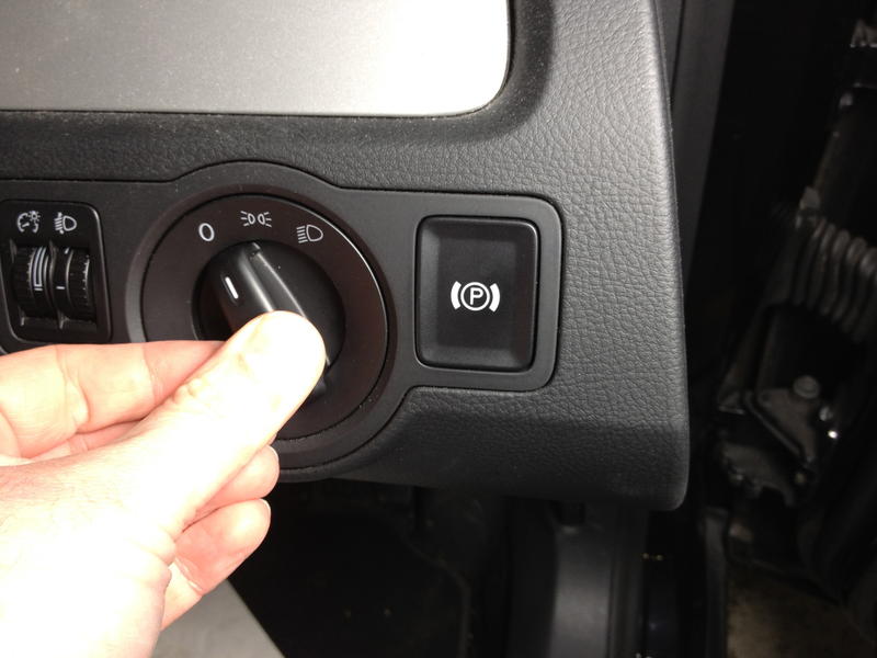 Headlamp switch replacement