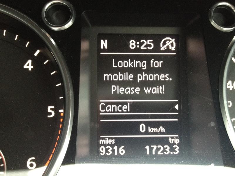 Connect or pair your mobile via Bluetooth to your Volkswagen